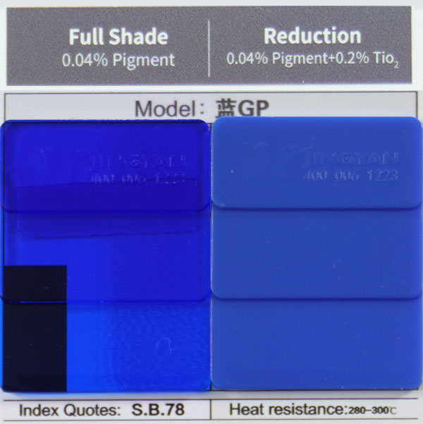 潤巴溶劑藍78蒽醌染料色卡